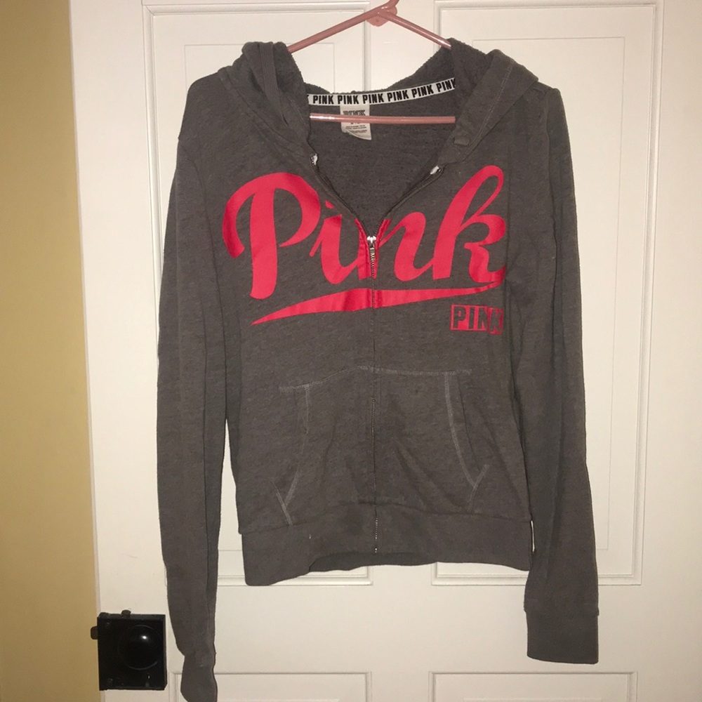 Grey zip up from PINK